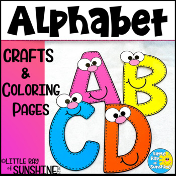 Alphabet Letter Crafts Uppercase Letters by Little Ray of Sunshine