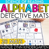 Alphabet Letter Detective Mats No Prep Science of Reading 