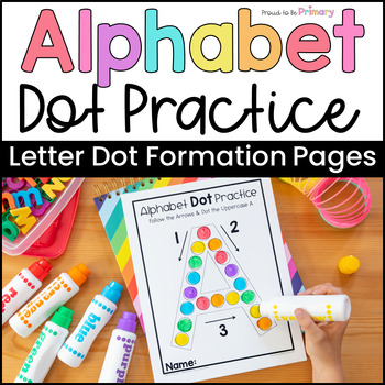 Preview of Alphabet Letter Dot Pages - Literacy Center - Small Group Activities
