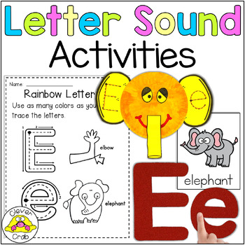 Alphabet Letter E Worksheets Activities and Crafts by Clever Crab