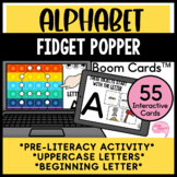 Alphabet Letter Fidget Popper Pre Literacy Activity BOOM CARDS