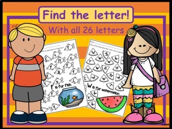Preview of Alphabet Letter Find **Upper and Lower Case Letters**