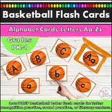 Basketball Alphabet Flash Cards Letter Identification and 