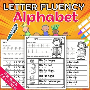 Preview of Alphabet Letter Fluency Activities