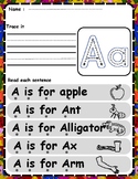 Alphabet Letter Fluency Sentences to Teach Beginning Sound