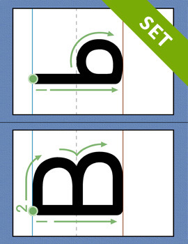 alphabet letter formation cards printable color by my teaching station