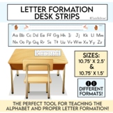 Alphabet Letter Formation Desk Strips