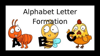Preview of Alphabet Letter Formation: Handwriting Presentation for Early Learners