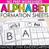 Alphabet Letter Formation Handwriting Worksheets Science o