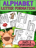 Alphabet Letter Formation - Mats and Rainbow Writing Works