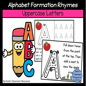 Preview of Alphabet Letter Formation Rhymes - Uppercase Letters
