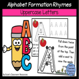 Alphabet Letter Formation Rhymes - Uppercase Letters