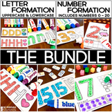Alphabet Letter Formation and Number Formation Practice: N