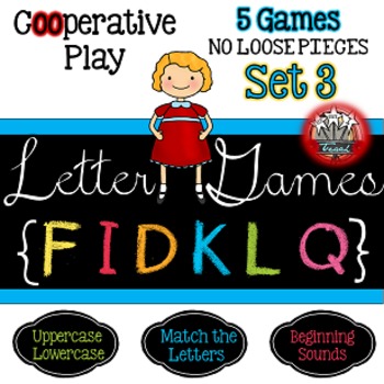 Alphabet Letter Games Word Work SET 3 {5 GAMES} by The Way I Teach