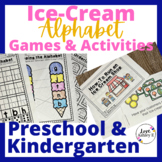 Alphabet Letter Games for Preschool | Ice-Cream themed activities