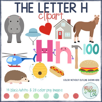 Alphabet - Letter H Objects Clipart by Hello StaceyLou | TPT