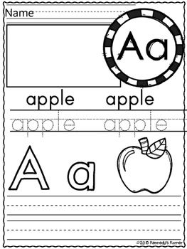 Alphabet Letter Handwriting Practice Grades K-1 by Kennedy's Korner