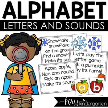 Preview of FLASH FREEBIE! Alphabet Letters and Sounds Kindergarten Centers Activities