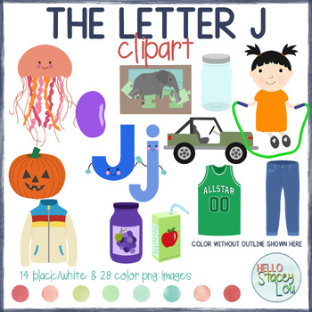 Alphabet - Letter J Objects Clipart by Hello StaceyLou | TPT