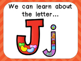 Alphabet Letter Jj PowerPoint Presentation- Letter ID, Sou