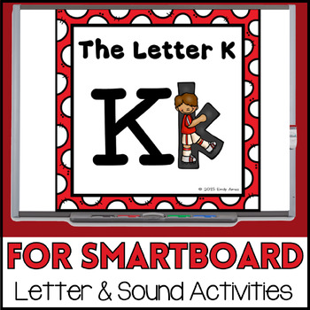 Preview of Alphabet -- Letter K SMARTboard Activities (Smart Board)