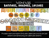 Alphabet Letter Labels for Word Wall or Bins | Retro Rainb
