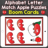 Alphabet Letter Match Apple Puzzles Boom Cards (uppercase 