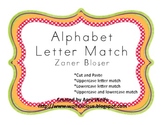 Alphabet Letter Match in Zaner Bloser