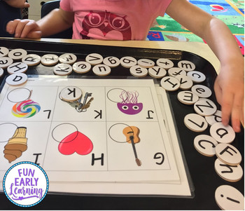 Alphabet Letter Matching - Literacy Center Activity by Fun Early Learning