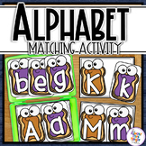 Alphabet Letter Matching Uppercase & Lowercase Task Cards 