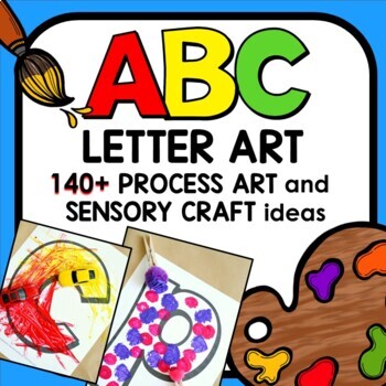 Preview of Alphabet Letter Mats with ABC Letter Craft and Process Art Ideas