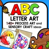 Alphabet Letter Mats with ABC Letter Craft and Process Art Ideas