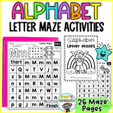 Alphabet Letter Mazes | Letter Recognition Activity