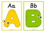 Alphabet Letter Monsters (with Upper and Lowercase Letters