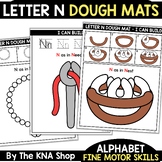 Alphabet Letter N Dough Mats Fine Motor Skills Activities 