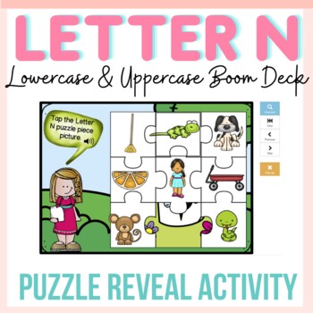 Cartoon Style Letters Upper and Lower Case-upper case letter N