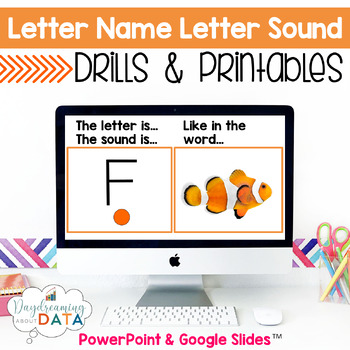 Preview of Alphabet Letter Name Letter Sound Drills Freebie Structured Literacy