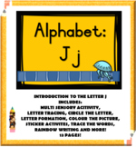 Alphabet Letter Name and Sound J j Booklet
