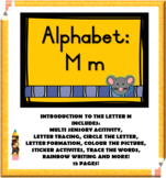 Alphabet Letter Name and Sound M m Booklet