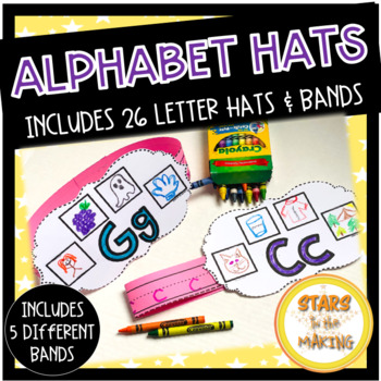 Alphabet Letter Name and Sound Recognition Hats Headbands Art Letter ...