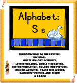 Alphabet Letter Name and Sound S s Booklet