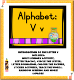 Alphabet Letter Name and Sound V v Booklet