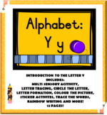 Alphabet Letter Name and Sound Y y Booklet