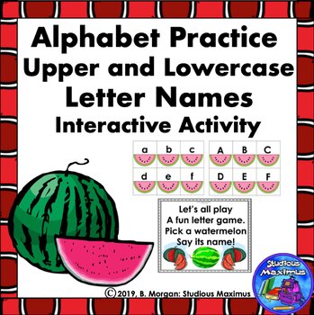Alphabet - Letter Names Practice by Studious Maximus | TpT