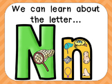 Alphabet Letter Nn PowerPoint Presentation- Letter ID, Sou