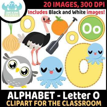 Alphabet Letter O Clipart (Lime and Kiwi Designs) by Lime and Kiwi Designs