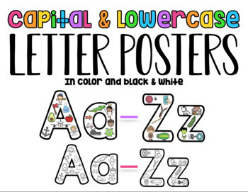 Alphabet Letter Posters by Taylor Made Pre-K Teacher | TPT