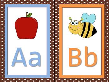 Alphabet Letter Posters - Chocolate Themed by Reading Is Elementary