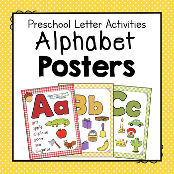 alphabet letter posters preschool letters of the week by