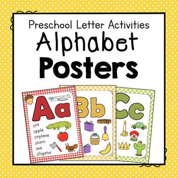 Preview of Alphabet Letter Posters | Alphabet Bulletin Board Set | Alphabet Classroom Décor